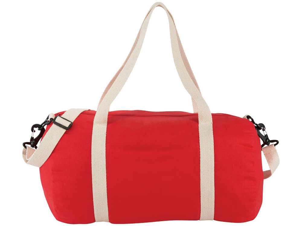 Хлопковая сумка Barrel Duffel, красный/бежевый - фото 2 - id-p87178815