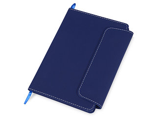 Блокнот A5 Horsens с шариковой ручкой-стилусом, синий