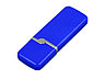 Флешка промо прямоугольной формы c оригинальным колпачком, 16 Гб, синий, фото 3