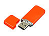 Флешка промо прямоугольной формы c оригинальным колпачком, 16 Гб, оранжевый, фото 2
