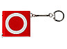 Брелок-рулетка с фонариком, 1 м., красный/белый, фото 4