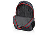 Рюкзак Metropolitan, серый с красной молнией и черной подкладкой, фото 3