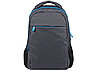 Рюкзак Metropolitan, серый с голубой молнией, фото 4