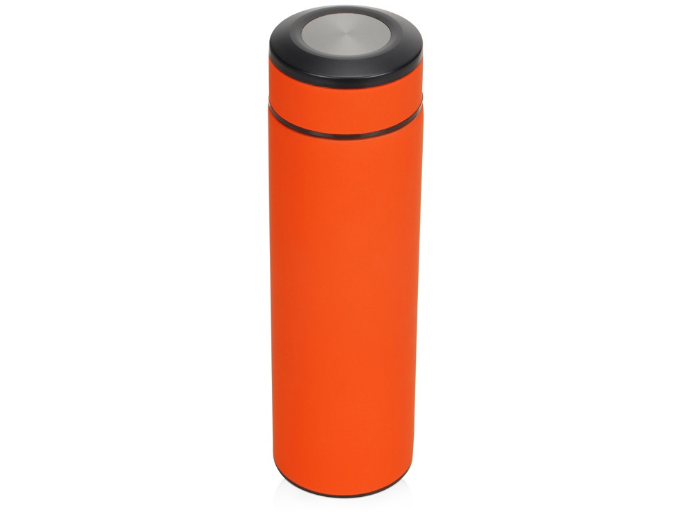 Термос Confident с покрытием soft-touch 420мл, оранжевый - фото 1 - id-p87180938