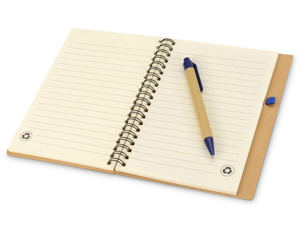 Подарочный набор Essentials с флешкой и блокнотом А5 с ручкой, синий - фото 8 - id-p87181919