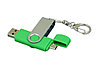 Флешка с  поворотным механизмом, c дополнительным разъемом Micro USB, 16 Гб, зеленый, фото 2