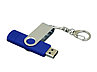 Флешка с  поворотным механизмом, c дополнительным разъемом Micro USB, 32 Гб, синий, фото 3