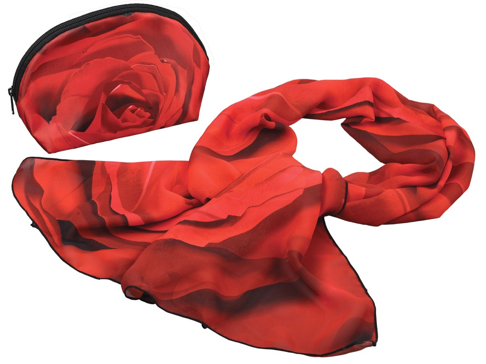 Набор Роза: косметичка и шарф - фото 1 - id-p87176273