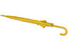 Зонт-трость полуавтоматический с пластиковой ручкой, желтый, фото 3
