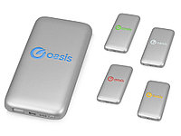 Портативное зарядное устройство XOOPAR BUBBLE BANG, 5 цветов подсветки, 5000 mAh, серебристый