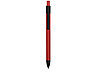 Ручка металлическая soft-touch шариковая Haptic, красный/черный, фото 2