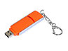 Флешка промо прямоугольной формы, выдвижной механизм, 32 Гб, оранжевый, фото 2