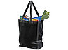 Ламинированная сумка для покупок среднего размера, черный, фото 2