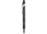 Ручка металлическая soft-touch шариковая со стилусом Sway, серый/серебристый, фото 3