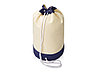 Рюкзак-мешок Indiana хлопковый, 180гр, натуральны/синий, фото 2