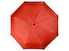 Зонт складной Columbus, механический, 3 сложения, с чехлом, красный, фото 5