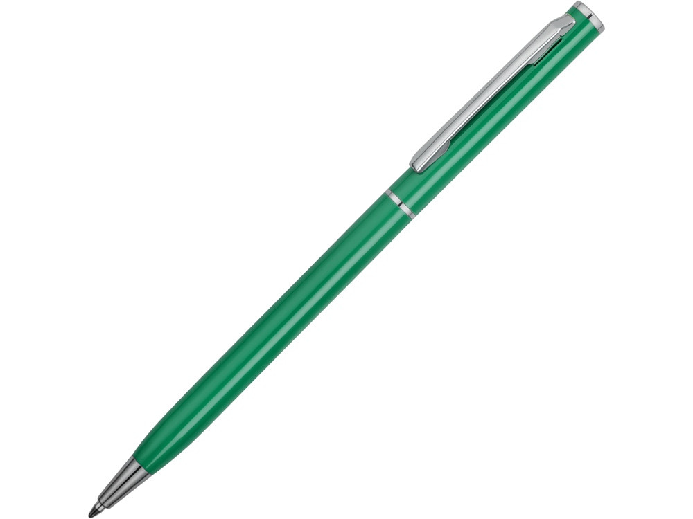 Ручка металлическая шариковая Атриум, зеленый - фото 1 - id-p87178246
