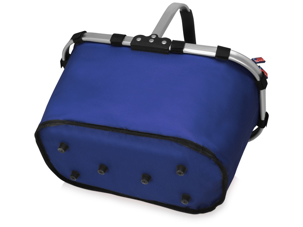 Изотермическая сумка-холодильник FROST складная с алюминиевой рамой, синий - фото 7 - id-p87182111