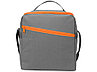 Изотермическая сумка-холодильник Classic c контрастной молнией, серый/оранжевый, фото 4