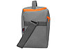 Изотермическая сумка-холодильник Classic c контрастной молнией, серый/оранжевый, фото 6