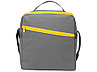 Изотермическая сумка-холодильник Classic c контрастной молнией, серый/желтый, фото 4