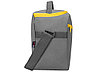 Изотермическая сумка-холодильник Classic c контрастной молнией, серый/желтый, фото 6