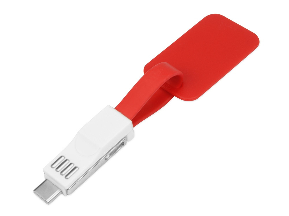 Зарядный кабель 3-в-1 Charge-it, красный - фото 2 - id-p87184105