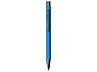 Ручка металлическая soft touch шариковая Tender, голубой/серый, фото 2
