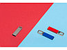 Флеш-карта USB 2.0 16 Gb с карабином Hook, красный/серебристый, фото 3
