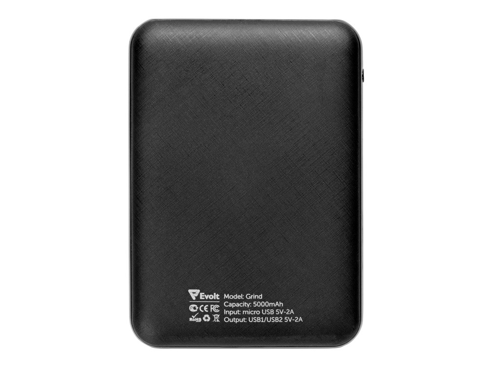 Портативное зарядное устройствоGrind, 5000 mAh, черный - фото 6 - id-p87183504