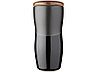 Двустенная керамическая термокружка Reno объемом 370 мл, черный, фото 2