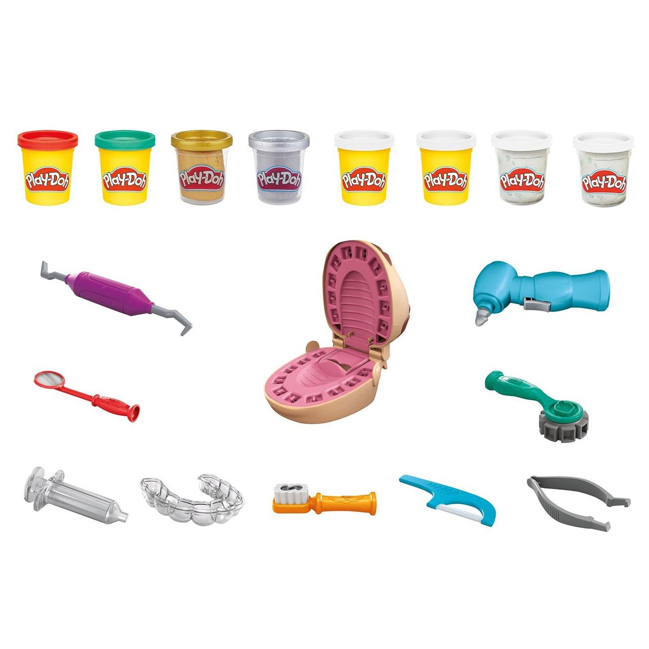 Hasbro Play-Doh Игровой набор дя лепки Мистер Зубастик с золотыми зубами, Плей До - фото 4 - id-p87190732