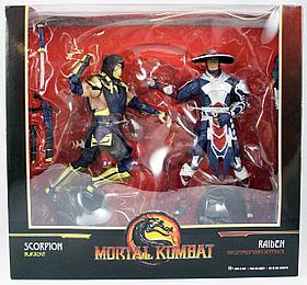 McFarlane toys Mortal Kombat - Scorpion "Blackout" & Raiden "Uncompromising Defender"