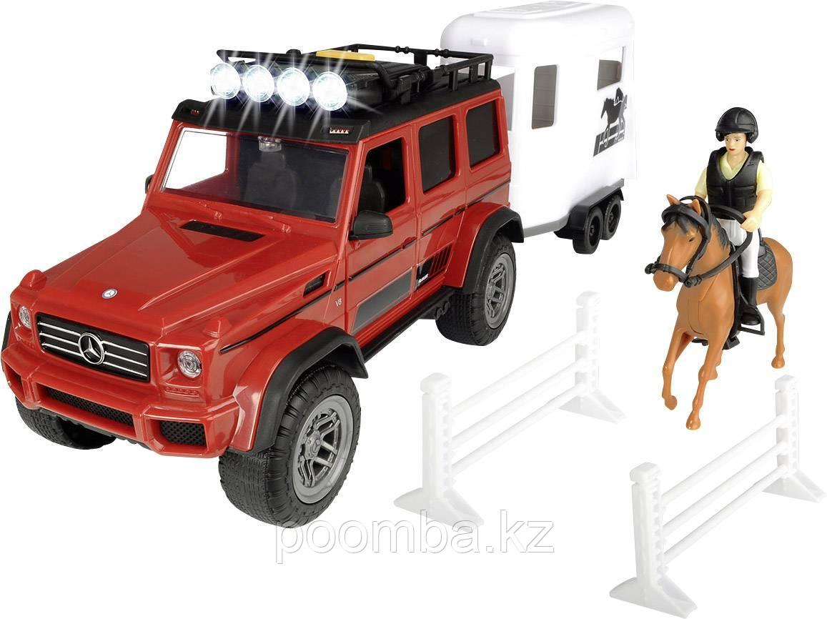 Набор для перевозки лошадей MB AMG 500 4x4² PlayLife 23 см свет звук Dickie Toys