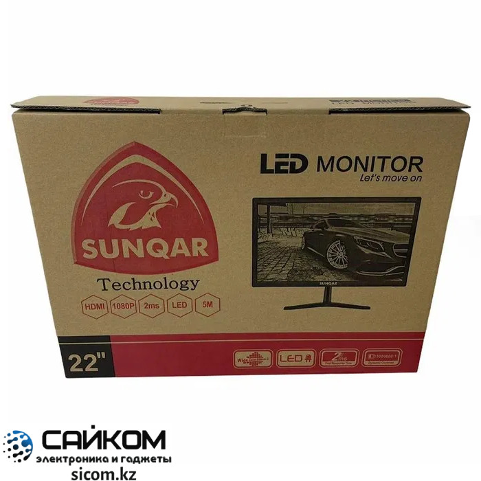 Монитор с Диагональю 22 дюймов, SUNQAR, Full HD, 1920 х 1080p, Вход HDMI - фото 3 - id-p87184729