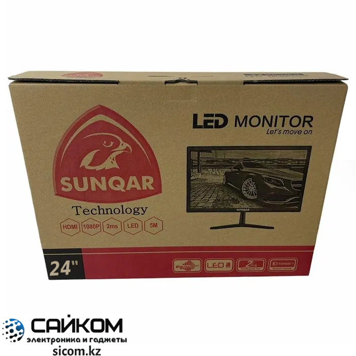 Монитор с Диагональю 24 дюймов, SUNQAR, Full HD, 1920 х 1080p, Вход HDMI - фото 3 - id-p87184734