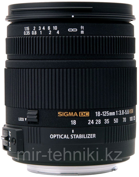 Объектив Sigma 18-125mm F3.8-5.6 DC OS HSM Nikon DX - фото 1 - id-p87196310