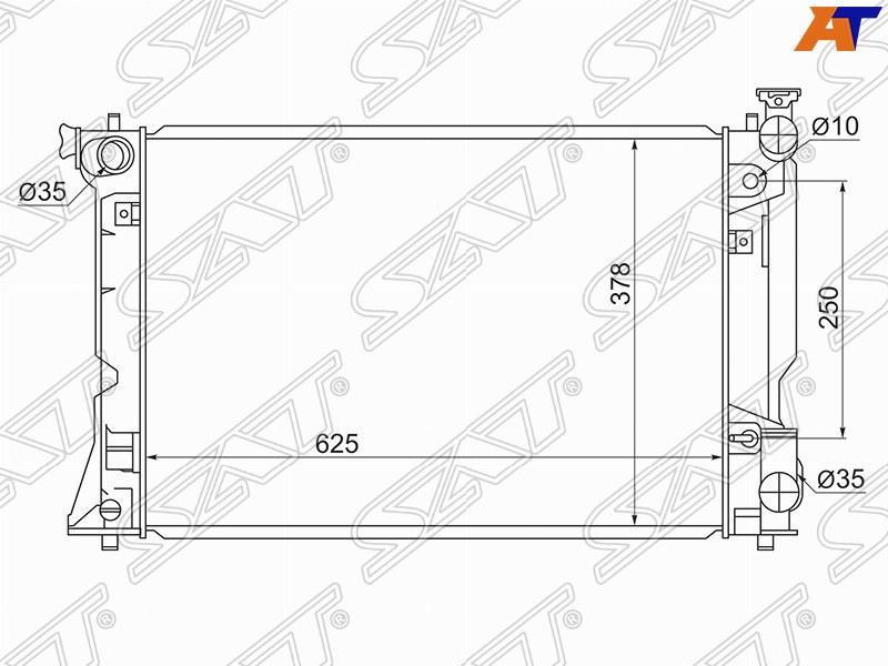 Радиатор TOYOTA AVENSIS 1AZ-F(S)E /2AZ-FE 03-06