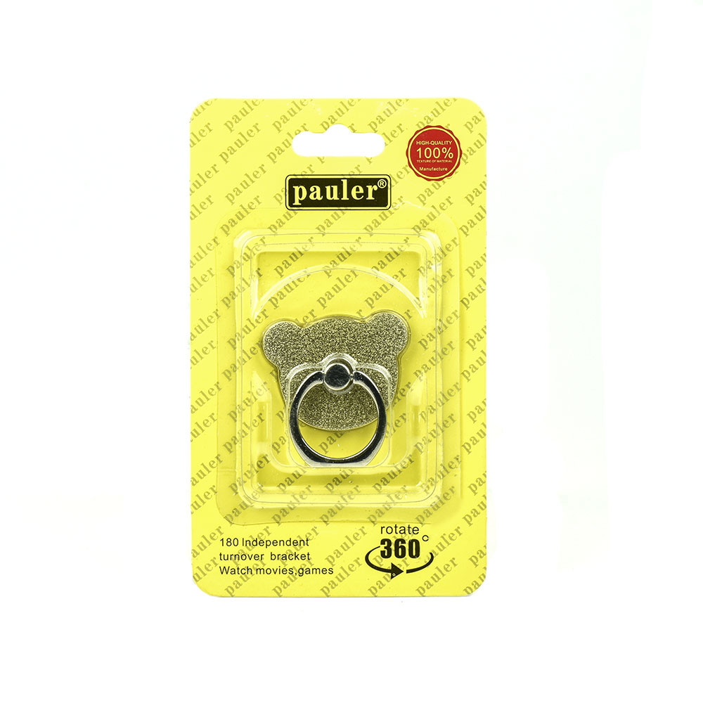 Кольцо держатель для телефона Pauler Bear Stand Gold
