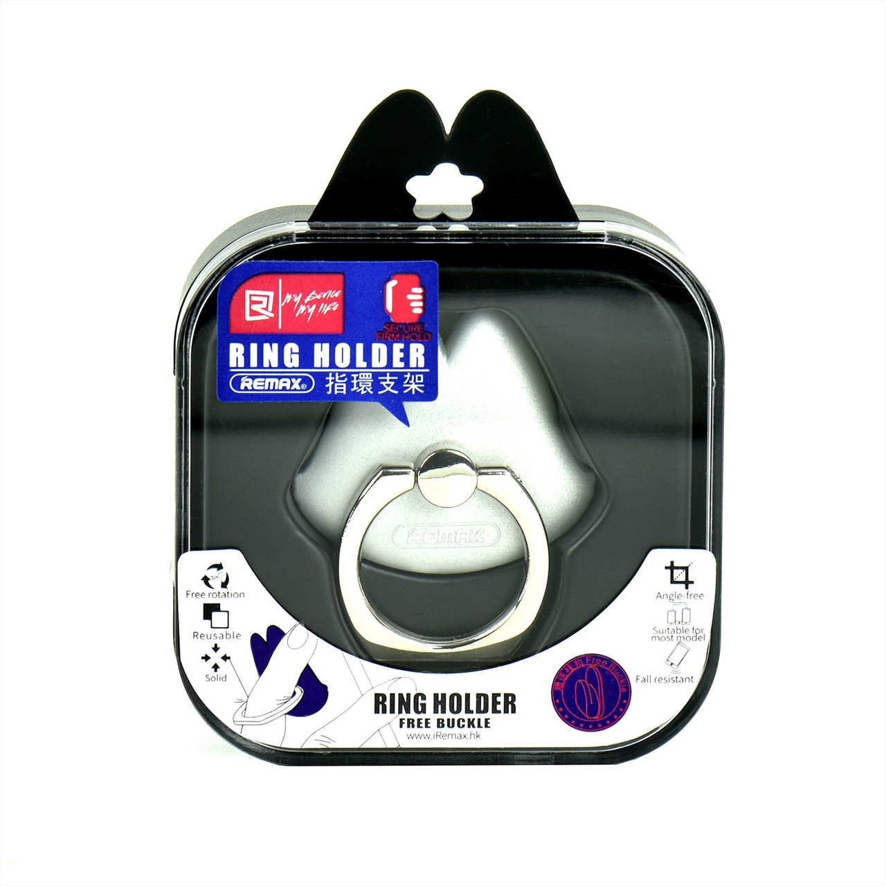Кольцо держатель для телефона Remax Ring Holder Silver
