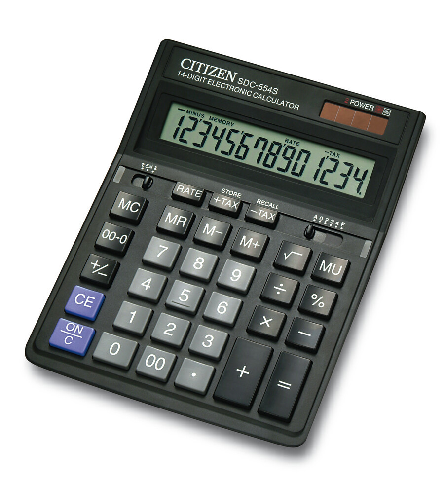 Калькулятор Citizen SDC-554S, 14 разрядов