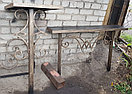 Металлические столы и лавки на кладбище, фото 2