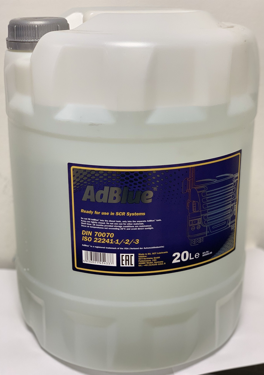 AdBlue MANNOL раствор мочевины для дизелей с SCR 20л. - фото 1 - id-p87221637