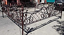 Металлические ограды на кладбище, фото 6