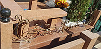 Металлические ограды на кладбище, фото 1