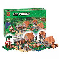 Конструктор Bela My World 10531 Майнкрафт Деревня (аналог LEGO Minecraft 21128)