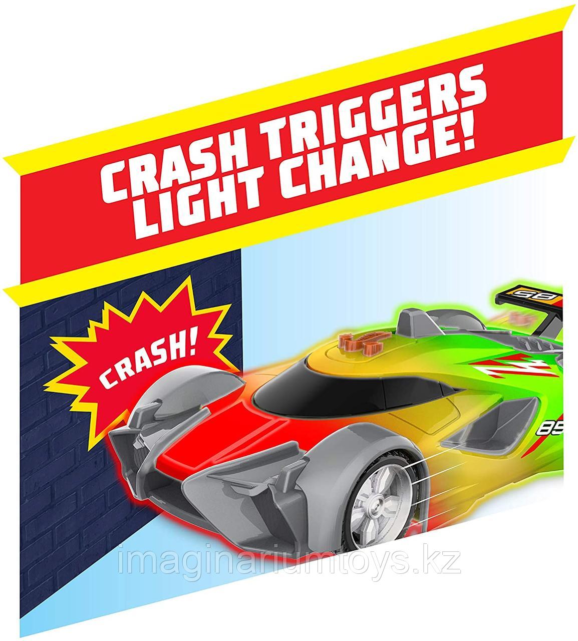Машинка Hot Wheels меняющая свет Color Crashers Mach Speeder 22 см - фото 4 - id-p87228141