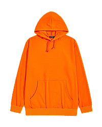 Худи Х/Б, (р-р: 32) "Fashion kid", Турция, двухнитка петля, цвет: оранжевый