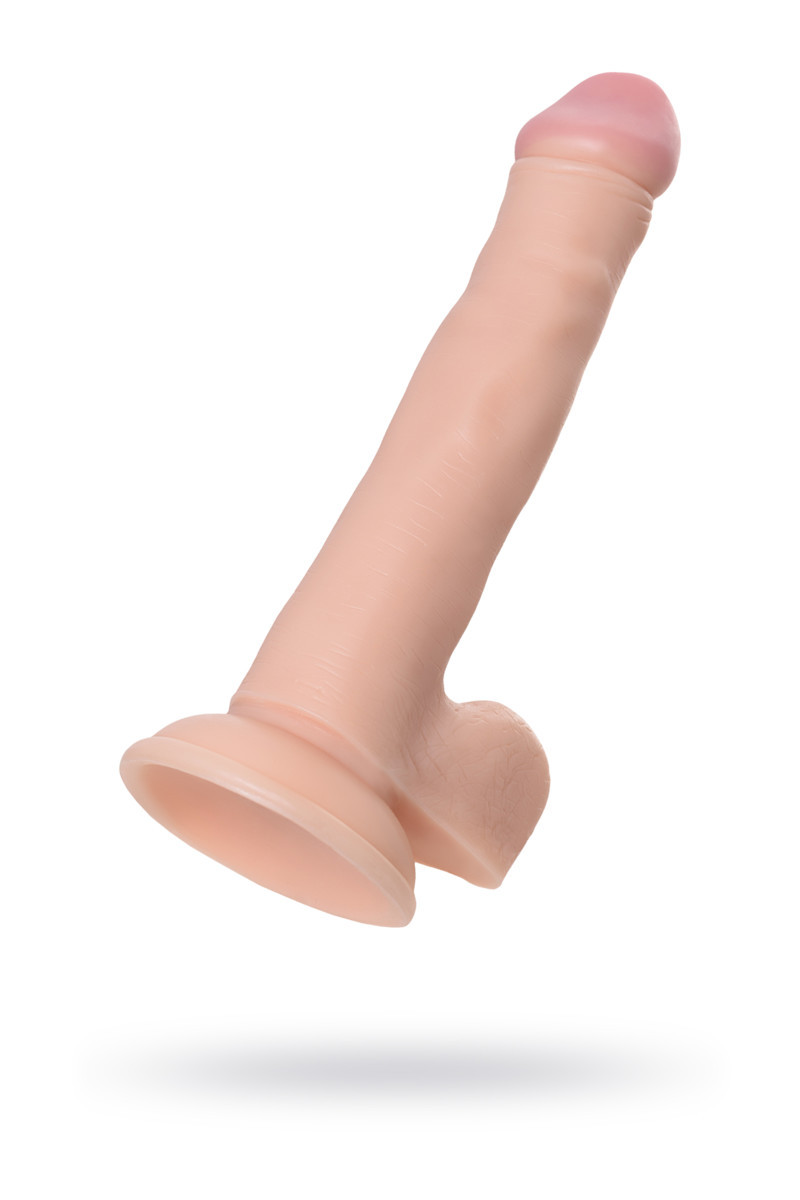 РЕАЛИСТИЧНЫЙ ФАЛЛОИМИТАТОР TOYFA REALSTICK NUDE, PVC, ТЕЛЕСНЫЙ, 22,5 СМ