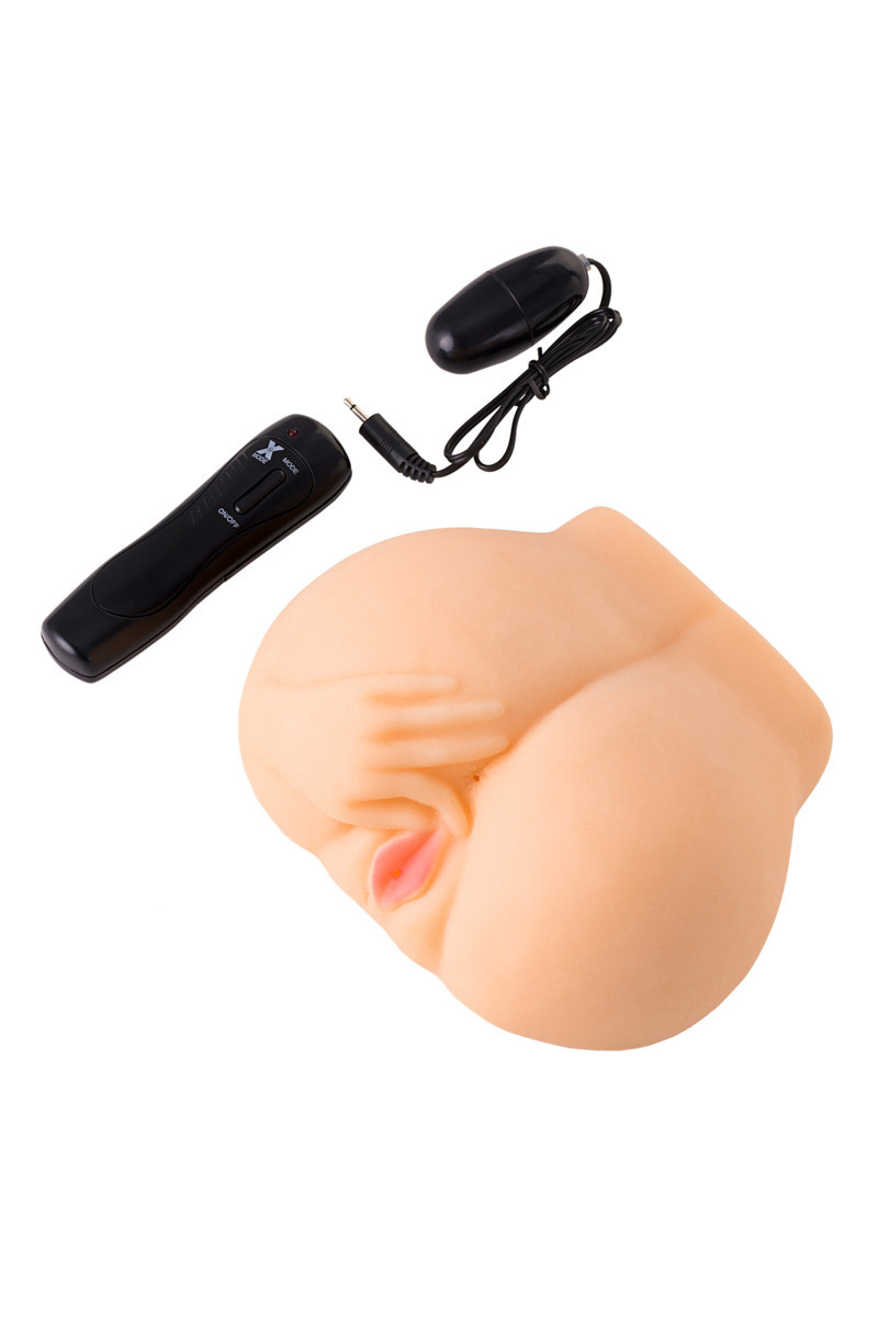 МАСТУРБАТОР РЕАЛИСТИЧНЫЙ TOYFA JUICY PUSSY CHANTAL С ВИБРАЦИЕЙ, ВАГИНА И АНУС, TPR, ТЕЛЕСНЫЙ, 14,5 С